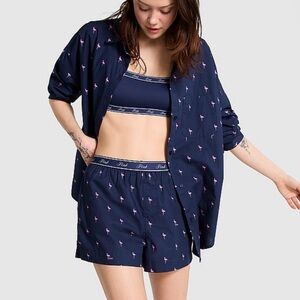 Cotton poplin pajama set